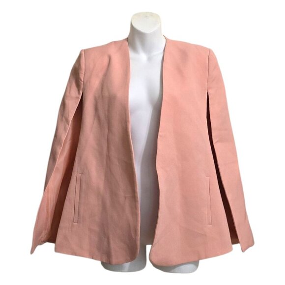 Ark & Co NWT Open Front Cape Blazer In Blush Sz M - Picture 1 of 8